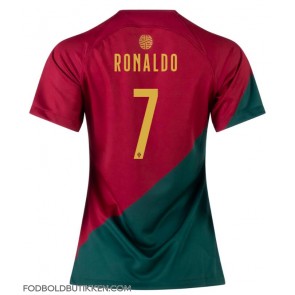 Portugal Cristiano Ronaldo #7 Hjemmebanetrøje Dame VM 2022 Kortærmet